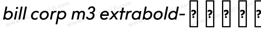bill corp m3 extrabold字体转换